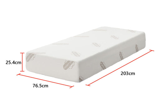 Premium Memory Foam Mattress w/ Organic Cotton Fabric - Half Queen-2