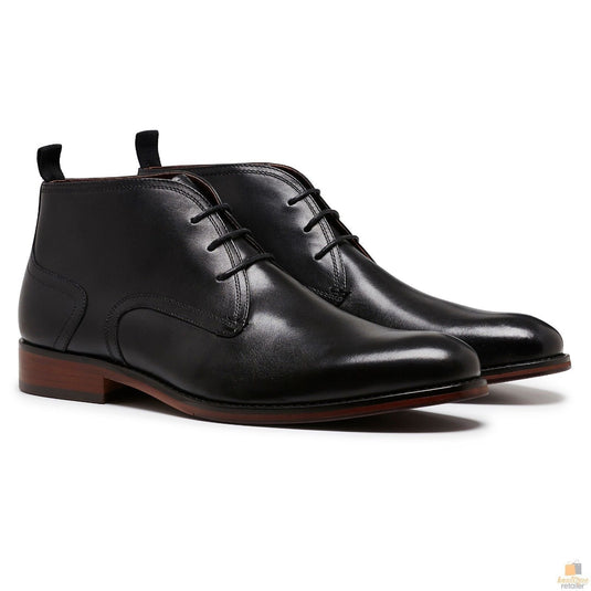 JULIUS MARLOW SPIKE Leather Boots Dress Work Formal Business Shoes Chukka - Black-1