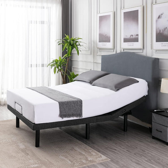 Queen Adjustable Zero Gravity Bed Frame & Memory Foam Mattress Bundle - Dual Motors, Wireless Remote & USB Ports-0