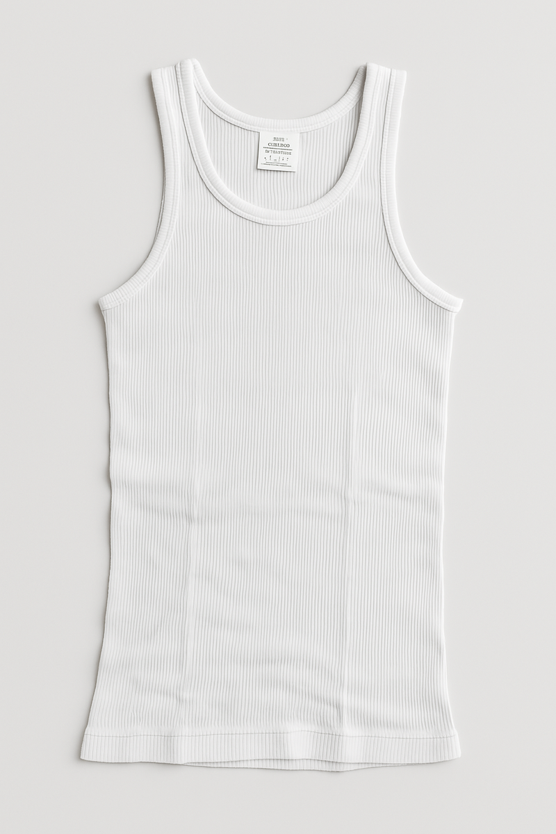 Load image into Gallery viewer, 2pcs Set Mens Cotton Thermal Singlet Top &amp; Pants Underwear Thermals in White-4
