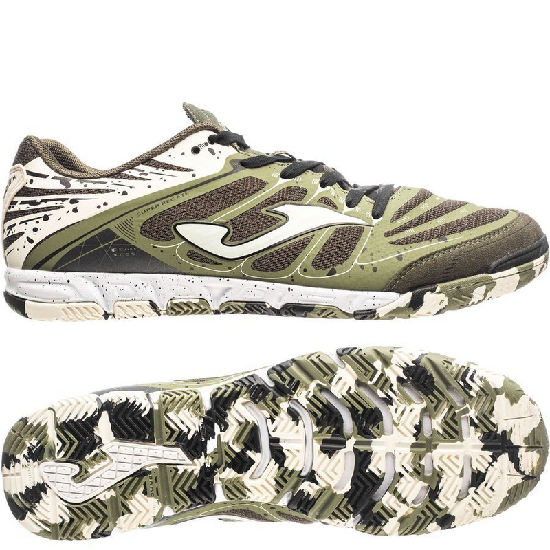 Load image into Gallery viewer, Joma Super Regate 823 Indoor Futsal Shoes Football Boots in Camo/Dark Green-0
