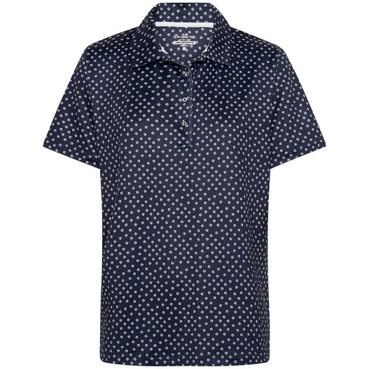 Sporte Leisure Flora Ladies Short Sleeve Polo Shirt Top Womens - French Navy-0