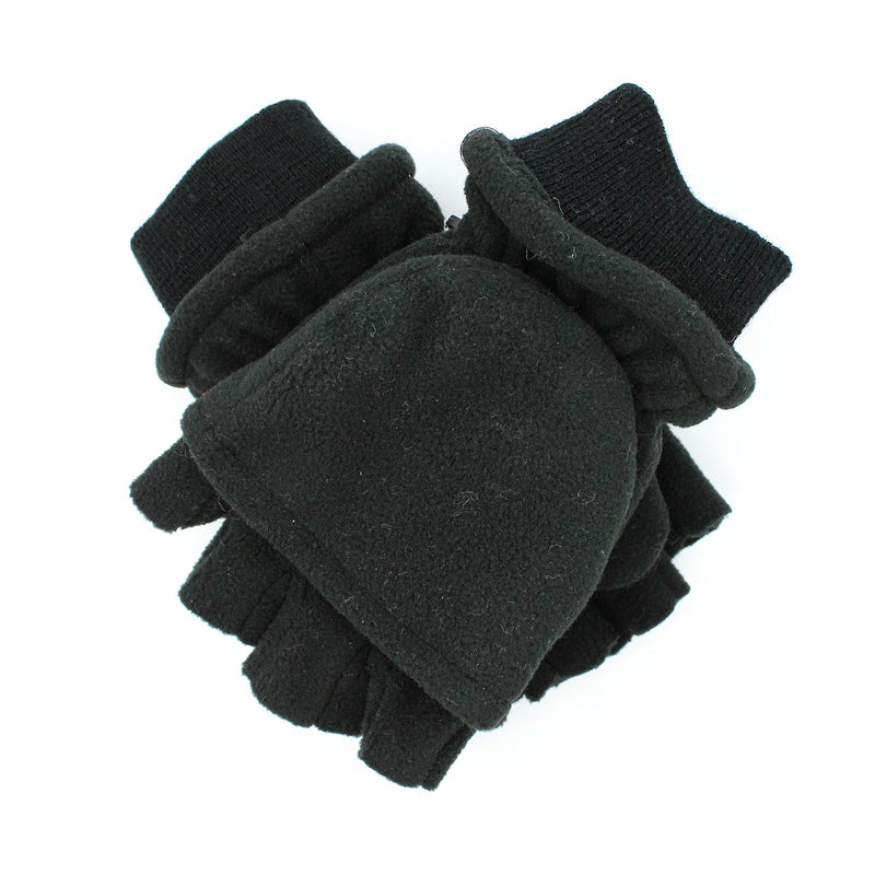 Load image into Gallery viewer, Dents Mens 3M Thinsulate Shooting Half Finger Fingerless Gloves - Black (Hunting)-0
