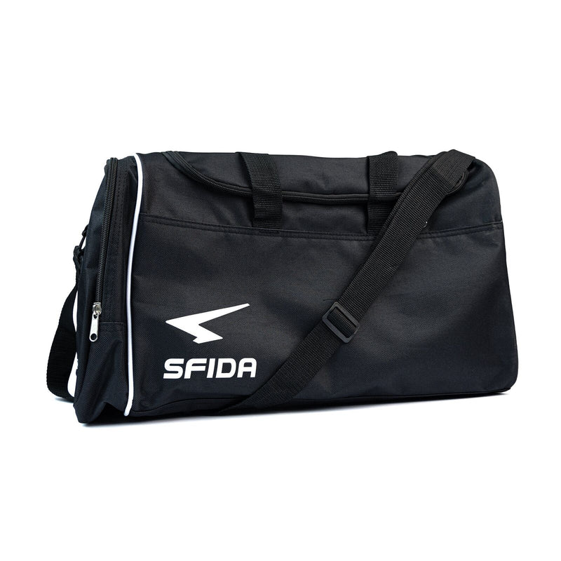 Load image into Gallery viewer, 38L Sfida Sports Duffle Gym/Football/Soccer Bag in Black-0

