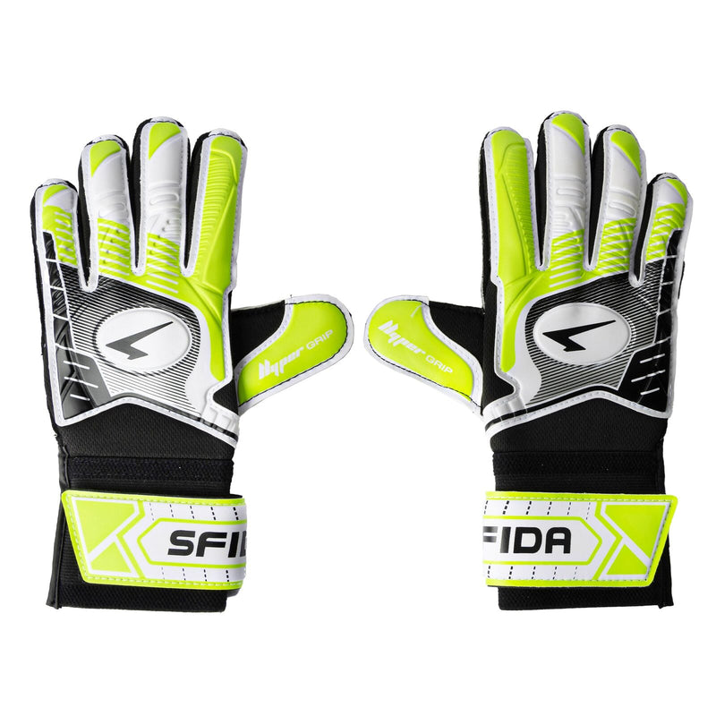 Load image into Gallery viewer, Sfida Competition Soccer Football Futsal Goalkeeping Gloves in Black/Lime-0
