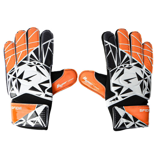 Sfida Training Soccer Football Futsal Goalkeeping Gloves in Black/Orange-1