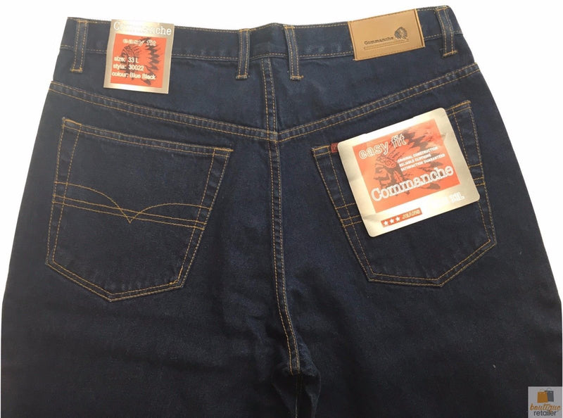 Load image into Gallery viewer, COMMANCHE Classic Easy Fit Jeans Denim Original Straight Leg Pants Trousers-4
