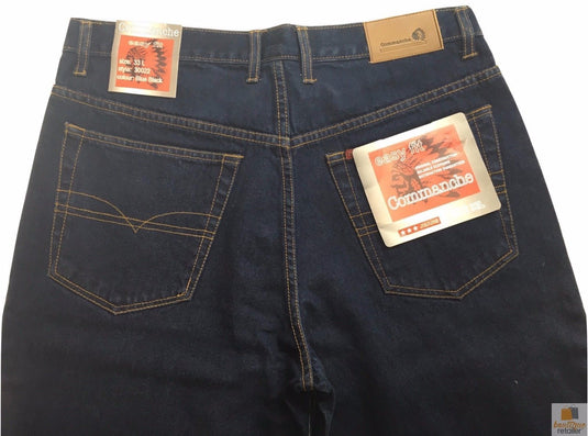 COMMANCHE Classic Easy Fit Jeans Denim Original Straight Leg Pants Trousers-4