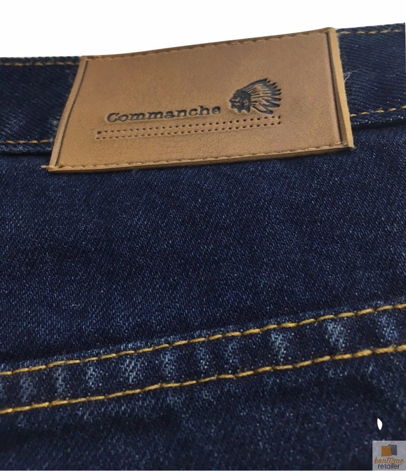 Load image into Gallery viewer, COMMANCHE Classic Easy Fit Jeans Denim Original Straight Leg Pants Trousers-2

