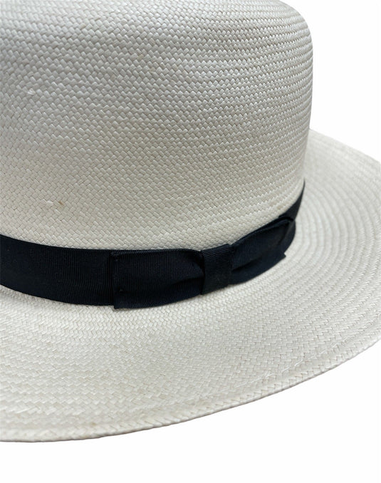 Hand Woven Grade 8 Panama Cooler Fedora Hat Summer Breathable Waterproof - Natural-3