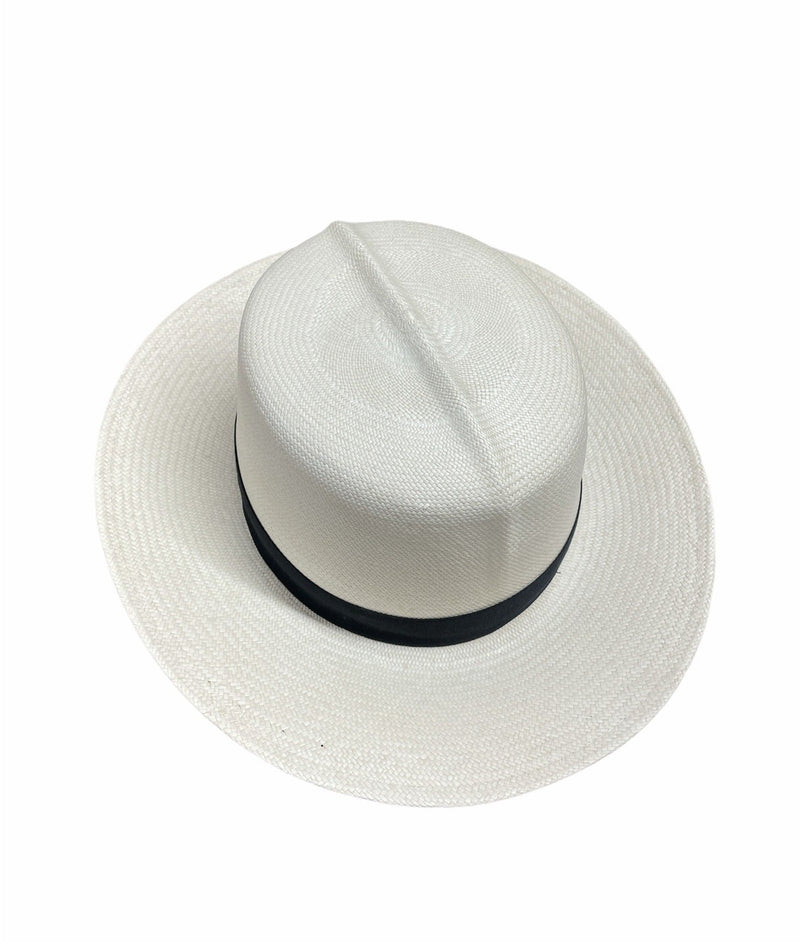 Load image into Gallery viewer, Hand Woven Grade 8 Panama Cooler Fedora Hat Summer Breathable Waterproof - Natural-0
