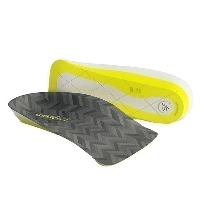 Mens Superfeet Half Length 3/4 Insoles Inserts Orthotics Arch Support Cushion-0