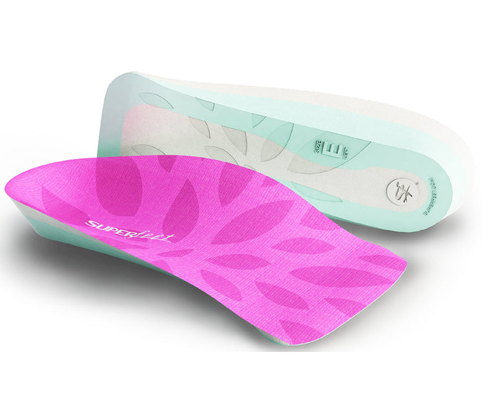 Womens Superfeet Me 3/4 Length Insoles Inserts Orthotics Arch Support Cushion-0