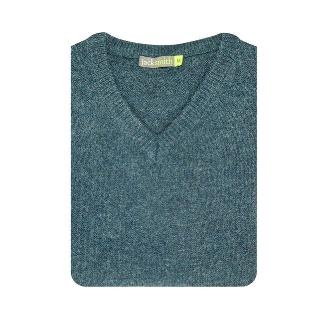 Load image into Gallery viewer, 100% Shetland Ragg Wool V Neck Knit Jumper Pullover Mens Sweater Knitted - Sherwood-4
