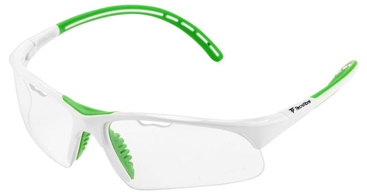 Tecnifibre Squash Absolute Protective Glasses Sports Eyewear in White/Green-1