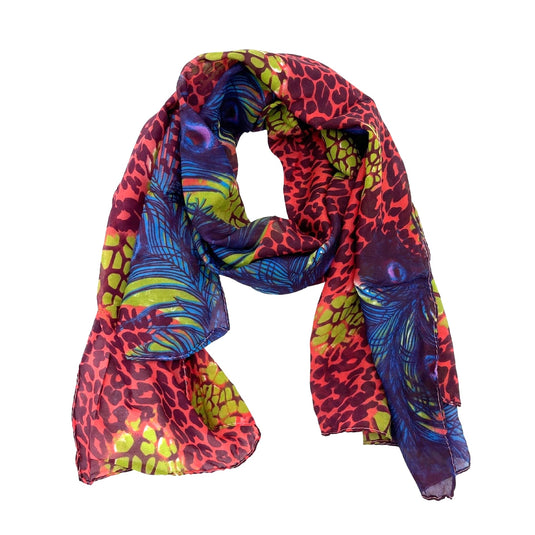 Jacaru Pink Feather Scarf 1680/54