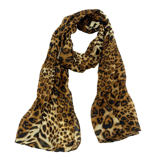 Jacaru Large Leopard Print Scarf 1679/38