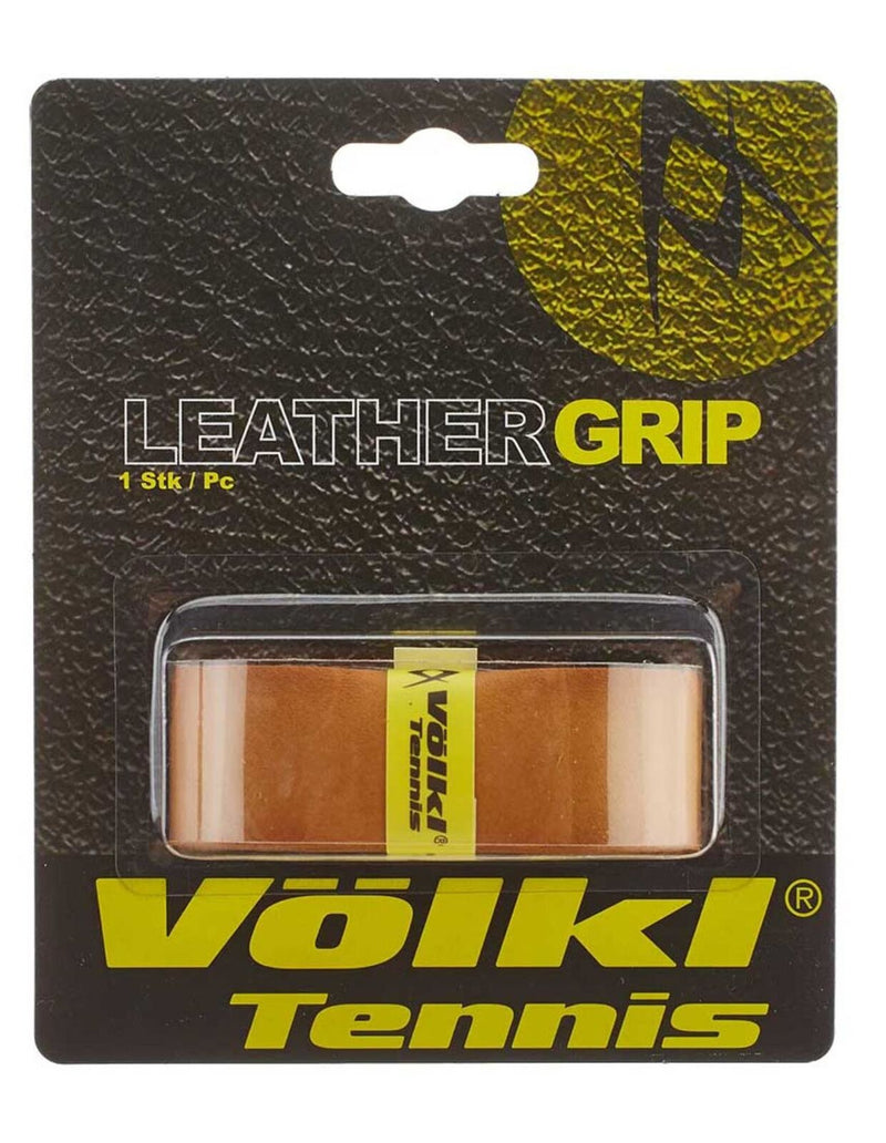 Load image into Gallery viewer, Volkl Leather Tennis Racquet Grip Tan - 1 Pack-2
