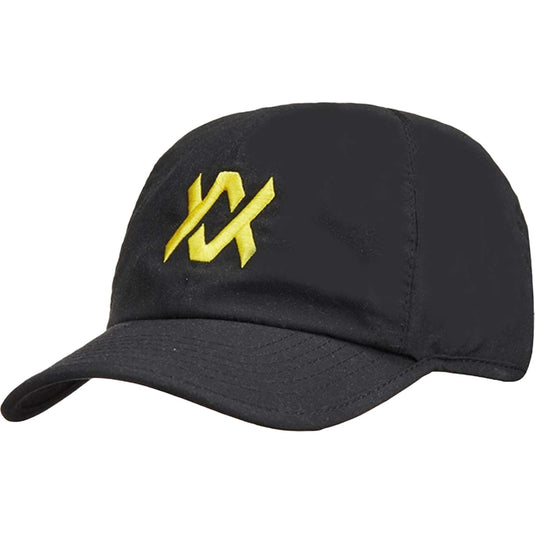 VOLKL Perforated Tennis Hat Baseball Cap Large Logo - Black/Neon Yellow-0