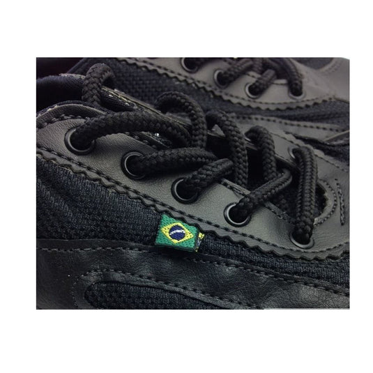 TAYGRA Slim Shoe Vegan Leather Recycled Flexible Ethical Handmade Sneakers Eco - All Black-3