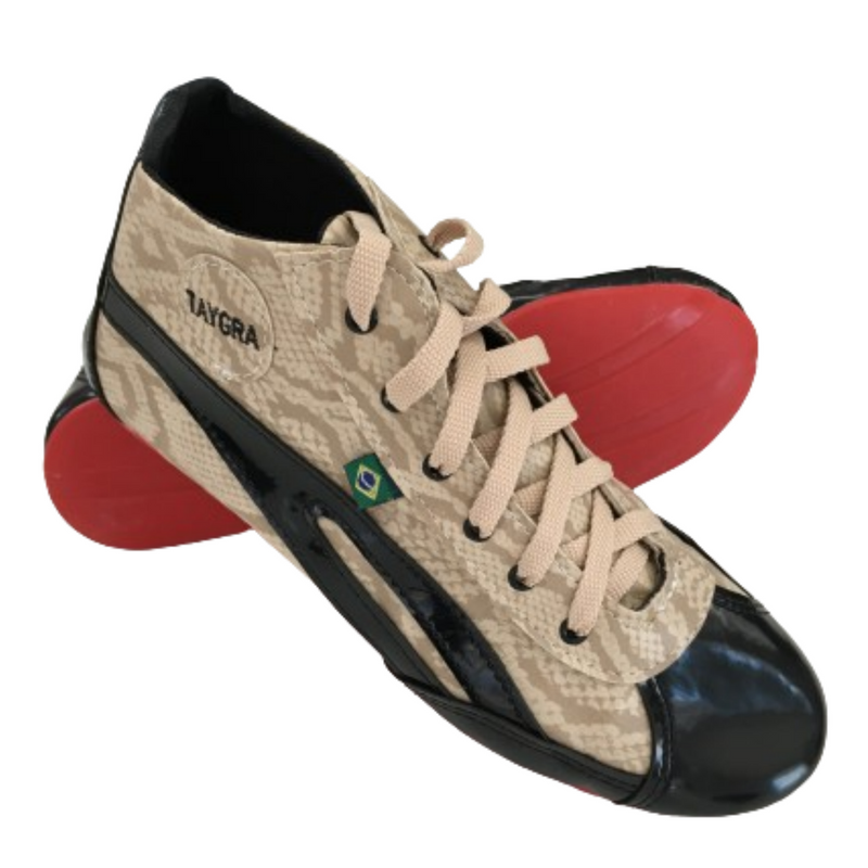 Load image into Gallery viewer, TAYGRA High Top Dance Shoe Comfy Flexible Ethical Handmade Eco Sneakers - Snakeskin-0
