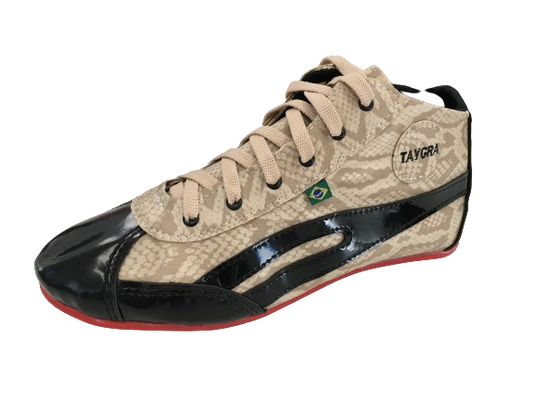 TAYGRA High Top Dance Shoe Comfy Flexible Ethical Handmade Eco Sneakers - Snakeskin-3