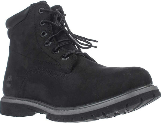 Timberland Womens Waterville 6 Inch Leather Waterproof Boot - Black Nubuck-5