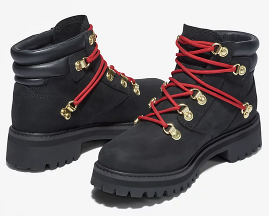 Timberland Womens Heritage 6 Inch Waterproof Winter Leather Boot - Black Nubuck-0