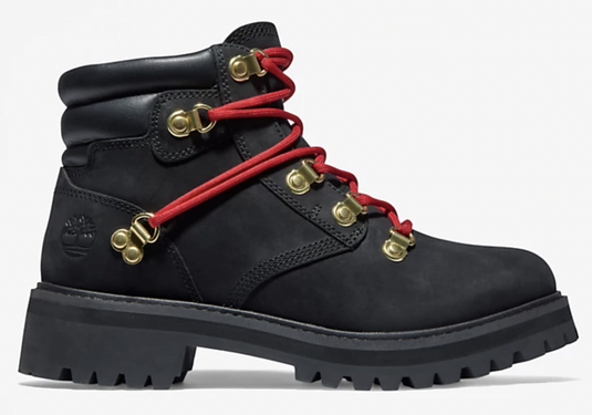 Timberland Womens Heritage 6 Inch Waterproof Winter Leather Boot - Black Nubuck-3