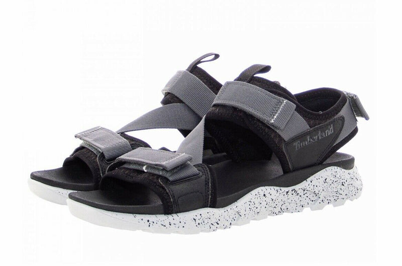 Load image into Gallery viewer, Timberland Mens Ripcord Backstrap Sandals Summer - Black Mesh with Grey-5
