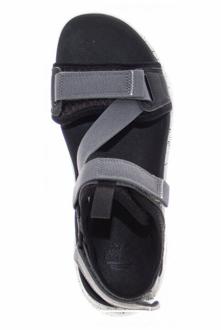 Load image into Gallery viewer, Timberland Mens Ripcord Backstrap Sandals Summer - Black Mesh with Grey-4
