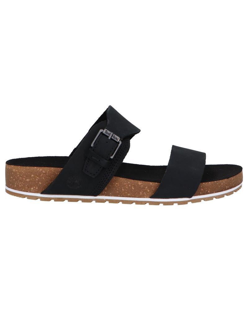 Load image into Gallery viewer, Timberland Womens Malibu Waves Slide Sandals Flip Flops - Black Nubuck-0
