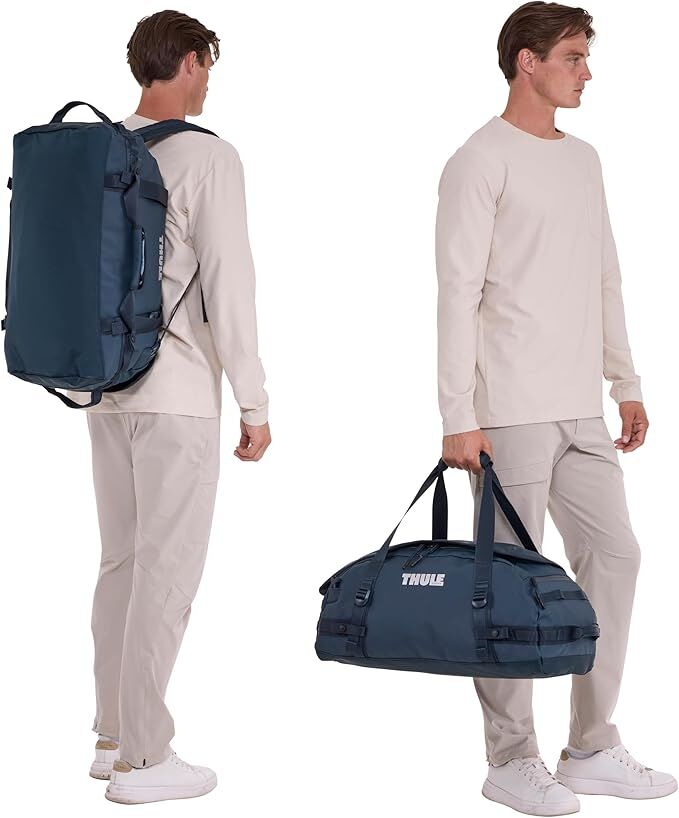 Load image into Gallery viewer, Thule Chasm 30L Duffel Overnight Bag Convertible Backpack Duffle in Darkest Blue-3

