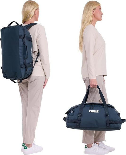 Thule Chasm 30L Duffel Overnight Bag Convertible Backpack Duffle in Darkest Blue-4