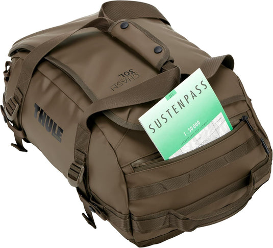 Thule Chasm 30L Duffel Overnight Bag Convertible Backpack Duffle in Deep Khaki-3