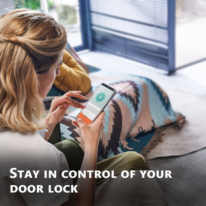 Load image into Gallery viewer, Lockin Smart Door Lock G30 Fingerprint Keyless Entry WiFi App Control for US Cylinder Locks-4
