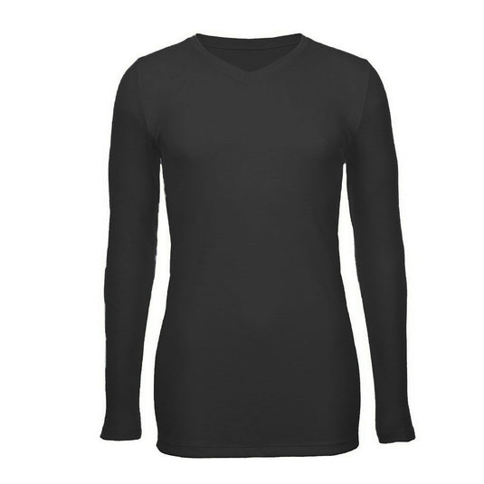 Mens 100% Pure Merino Wool V-Neck Long Sleeve Top T Shirt Thermal Underwear-4