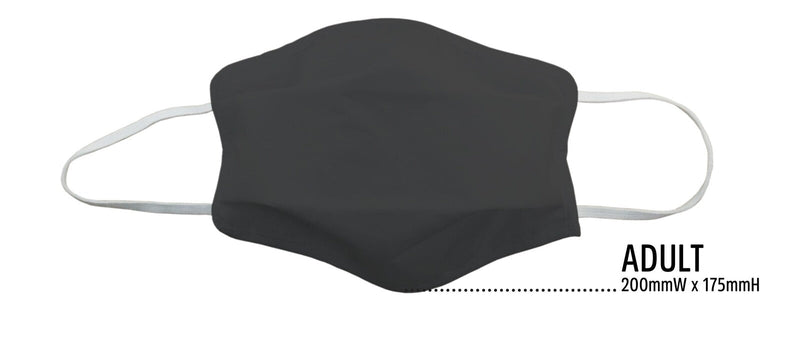 Load image into Gallery viewer, TIGERPLAST Fabric Face Mask Washable Reusable Mask Protect Anti-Microbial Mouth Cover - Black-3
