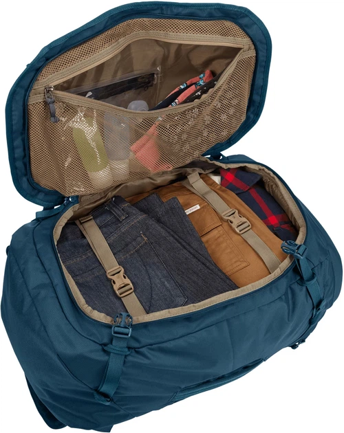 Load image into Gallery viewer, Thule 70L Womens Landmark Backpack Travel Hiking Bag w/ Laptop Sleeve in Majolica Blue-2
