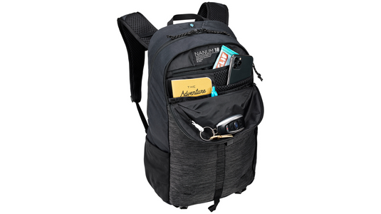 Thule Nanum 420D Nylon Oxford 18L 47cm Hiking Backpack Outdoor Travel Bag in Black-3