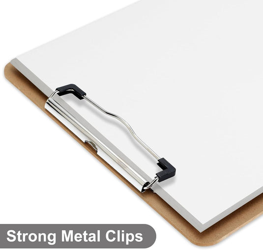 WOODEN A5 CLIPBOARD Hardboard Menu Clip Office Restaurant Writing Board Holder-2