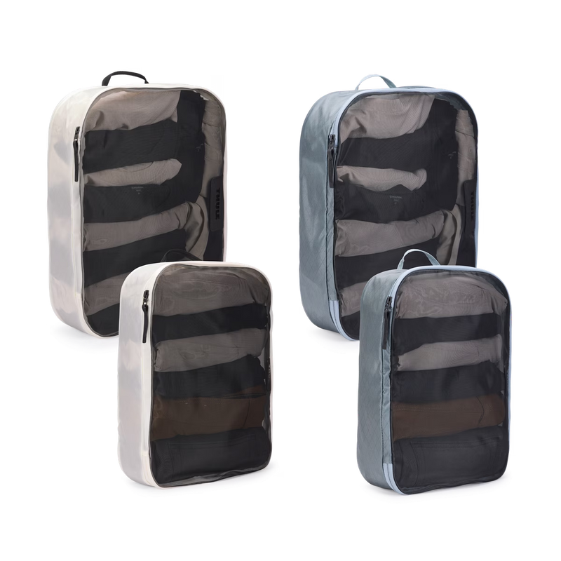 Load image into Gallery viewer, Thule Packing Cubes (Family Set of 4) Colour Coded Travel Organiser Bags in Pond Grey/White-1
