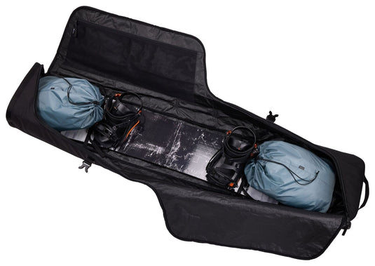 THULE 165cm RoundTrip Snowboard Roller Padded Bag Holds 2 Boards & Boots in Black-2
