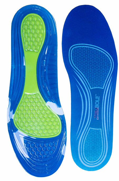 TRIMSOLE Mens Gel Advanced Insoles Silicone Antibacterial Inserts Pads Massage-0