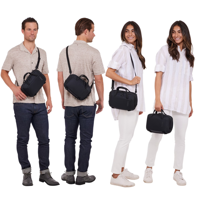 Load image into Gallery viewer, THULE Subterra 5–7L Expandable Crossbody Bag Secure Travel Shoulder Pack in Black-4
