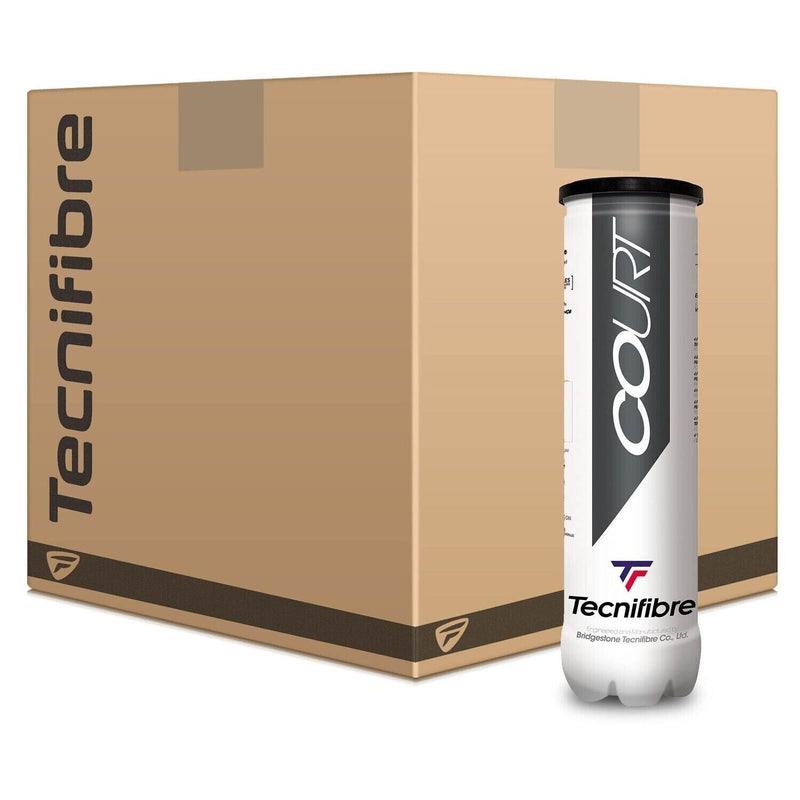 Load image into Gallery viewer, 18 Cans of 4 Tecnifibre Court Tournament Tennis 72 Balls Bulk Box - ITF &amp; USTA Approved-0
