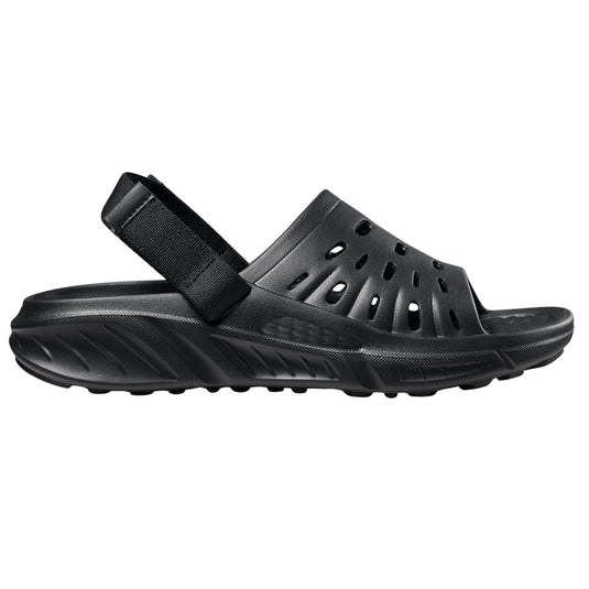 Joybees Adults Trekking Slide Lightweight Adjustable Strap Waterproof Comfort Sandal in Solid Coal-1