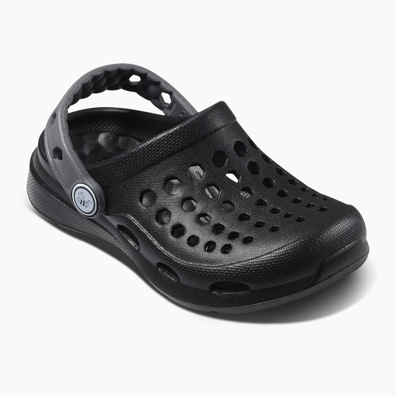 Load image into Gallery viewer, Joybees Kids Active Clogs Thongs Sandals Shoes in Black/Charcoal-0
