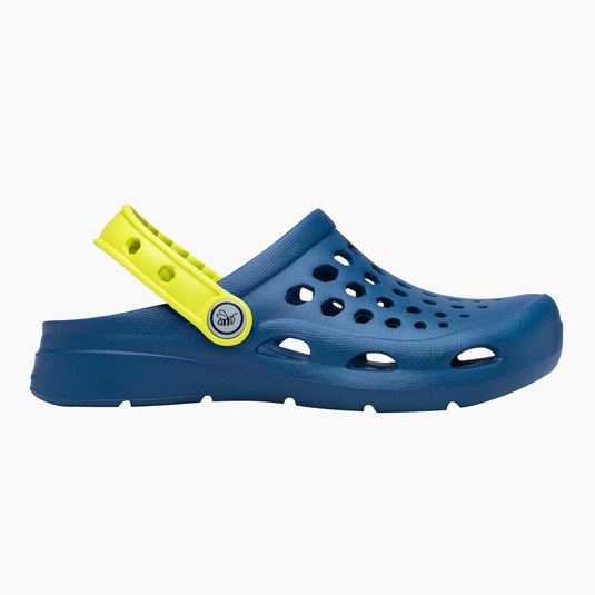 Joybees Kids Active Clogs Sandals Thongs Shoes in Navy/Citrus-3