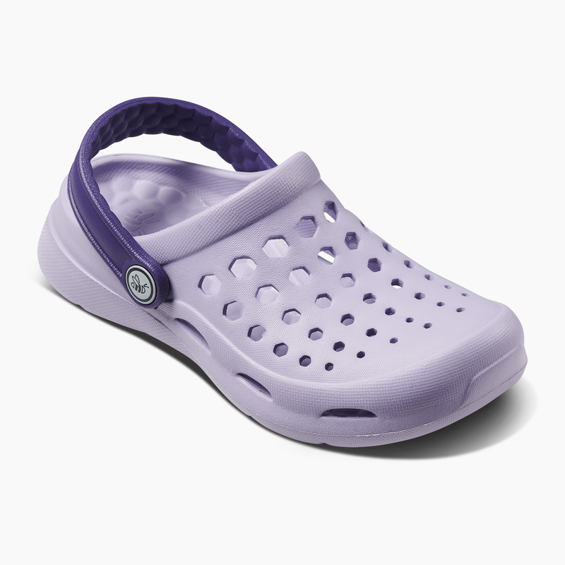 Load image into Gallery viewer, Joybees Kids Active Clogs Thongs Sandals Shoes in Solid Pastel Lilac/Enchantment-1
